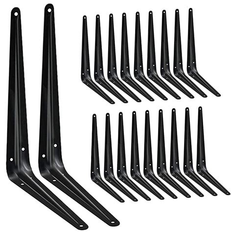 decorative metal shelf brackets black|heavy duty black shelf brackets.